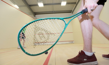 Squash player at Newark Sport and Fitness Centre