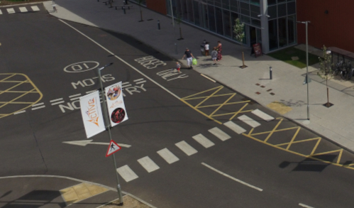 Car park at Newark Sport and Fitness Centre