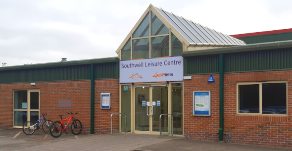 Southwell Leisure Centre main entrance