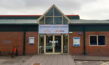 Southwell Leisure Centre main entrance