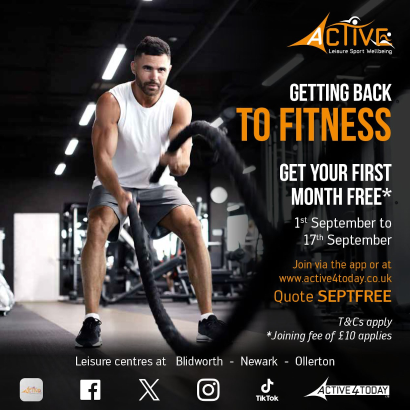 Sept 2026 promotion - getting back to fitness Sept 2026 promotion - getting back to fitness
