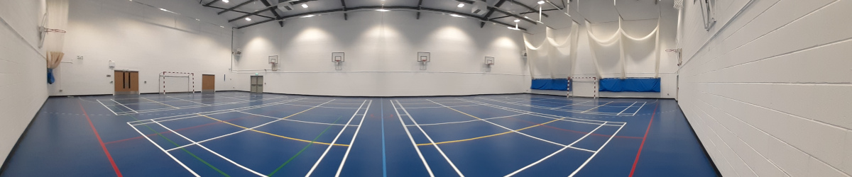 Sports Hall interior of Barnby Road Academy