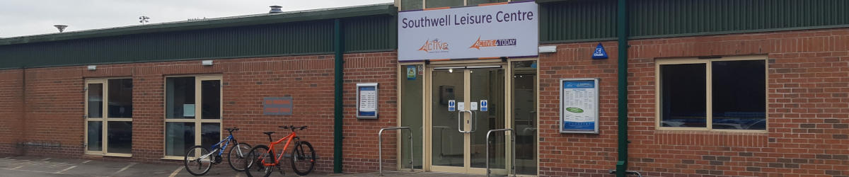 Entrance to Southwell Leisure Centre